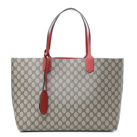 gucci supreme reversible tote|gucci reversible medium tote.